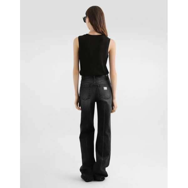 Dolce & Gabbana 5-pocket denim trousers, view 3