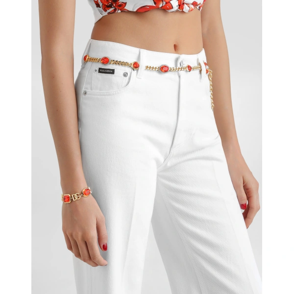 Dolce & Gabbana 5-pocket denim trousers, view 4