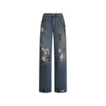 Dolce & Gabbana 5-pocket denim trousers with emrboidery