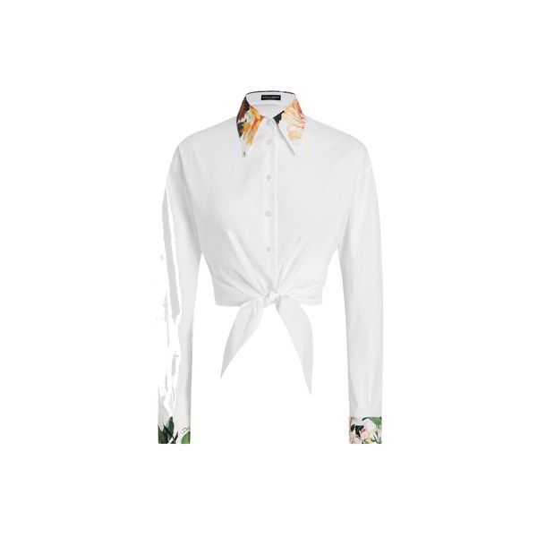 Dolce & Gabbana Bouquet-print poplin shirt