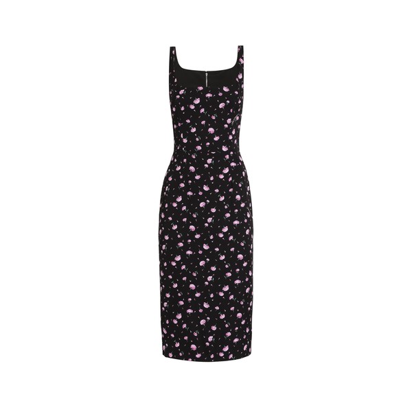Dolce & Gabbana Carnations-print sheath dress
