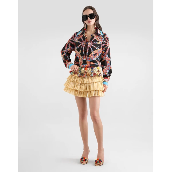 Dolce & Gabbana Carretto-print poplin hawaii shirt, view 2