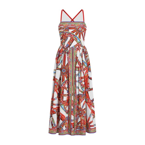 Dolce & Gabbana Carretto-print poplin short dress