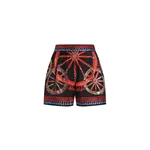 Dolce & Gabbana Carretto-print silk vanity bermuda shorts