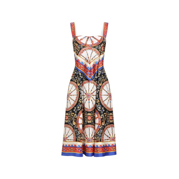 Dolce & Gabbana Carretto-print twill dress