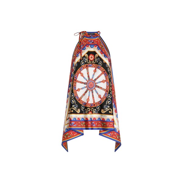 Dolce & Gabbana Carretto-print twill top