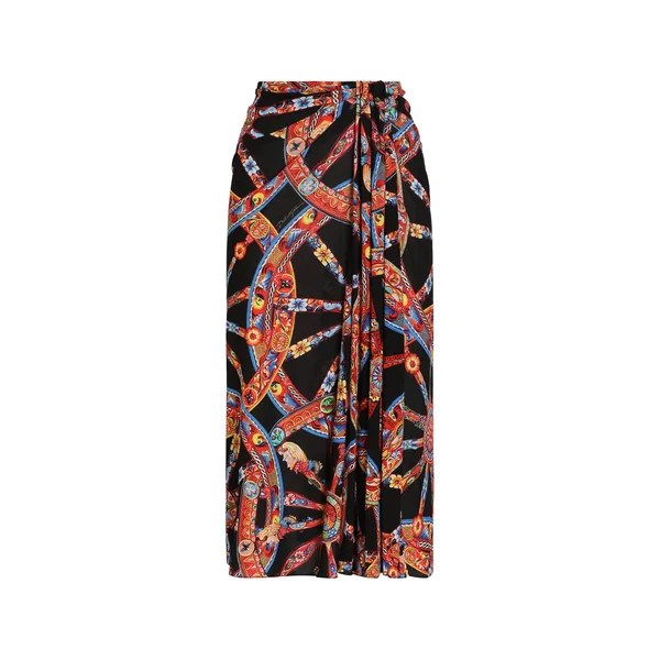 Dolce & Gabbana Carretto-print viscose jersey skirt