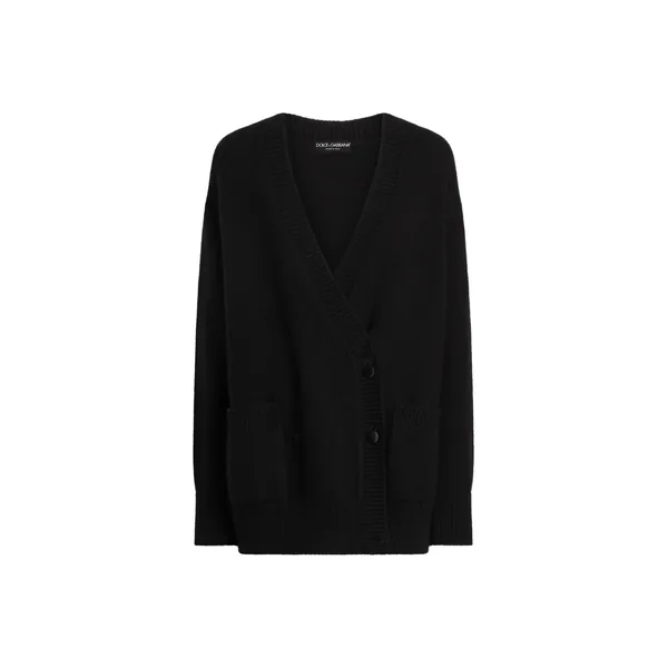 Cashmere blend double-breasted cardigan