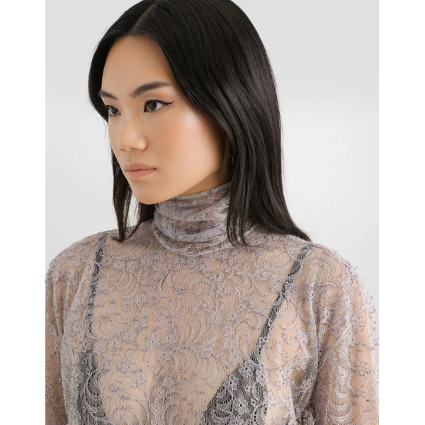 Dolce & Gabbana Chantilly lace blouse, view 4