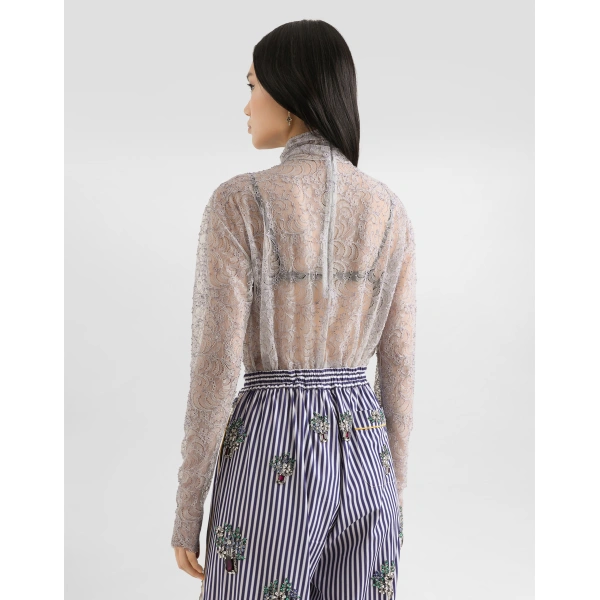 Dolce & Gabbana Chantilly lace blouse, view 5