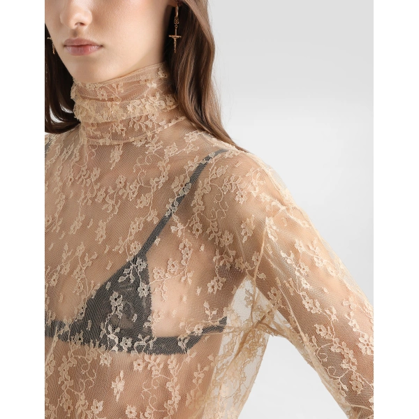 Dolce & Gabbana Chantilly lace blouse, view 5