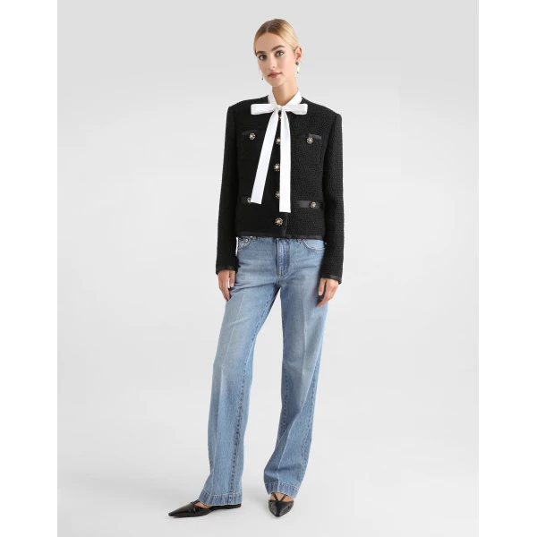 Dolce & Gabbana Chiffon pussy-bow shirt, view 2