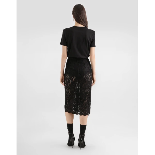 Dolce & Gabbana Cordonetto lace midi skirt, view 3