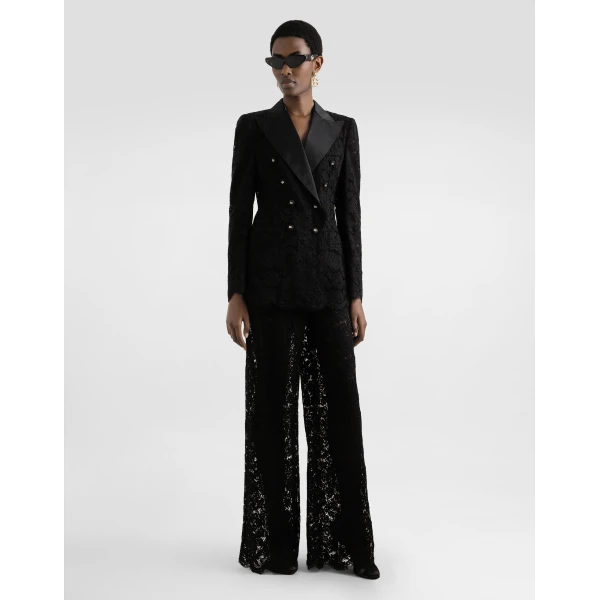 Dolce & Gabbana Cordonetto lace trousers, view 4