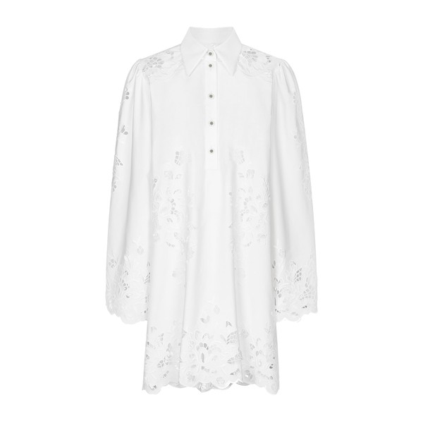 Dolce & Gabbana Cotton shirt dress with cut-out detailing