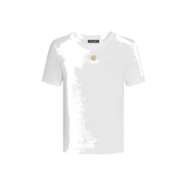 Dolce & Gabbana Cotton t-shirt with medal Top