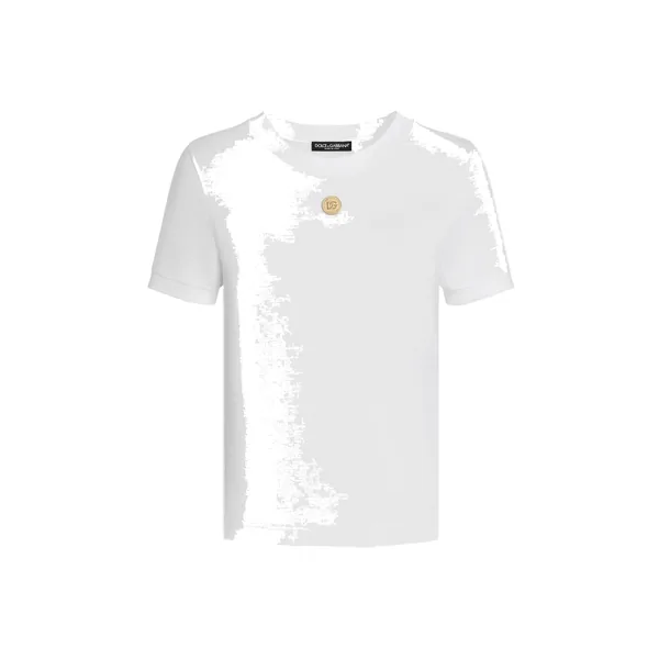 Dolce & Gabbana Cotton t-shirt with medal Top