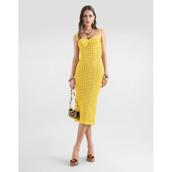 Dolce & Gabbana Crochet bustier dress, view 2