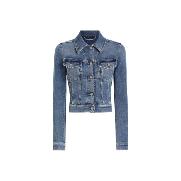 Dolce & Gabbana Cropped cotton denim jacket