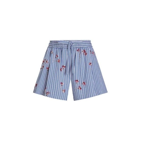 Dolce & Gabbana Crystal flower-print cotton shorts