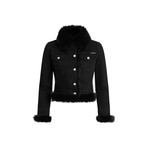 Dolce & Gabbana Denim jacket lined with fur