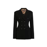 Dolce & Gabbana Double-breasted Turlington jacket in jersey Milano rib