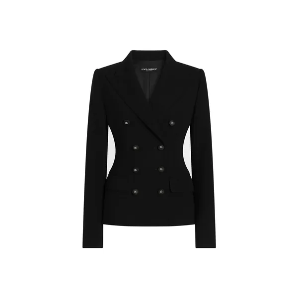 Dolce & Gabbana Double-breasted jacket in double wool crêpe