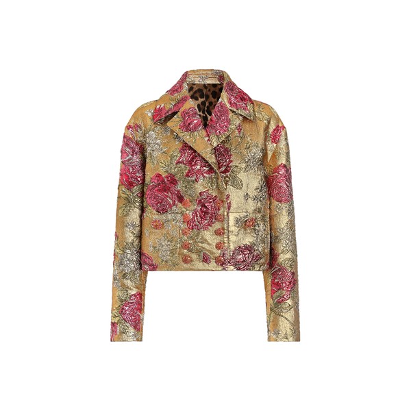 Dolce & Gabbana Double-breasted jacket in floral jacquard