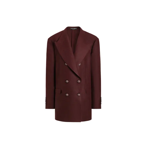 Dolce & Gabbana Double-breasted jacket in sartorial linen canvas