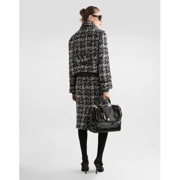 Dolce & Gabbana Double-breasted jacket in wool blend check, view 5