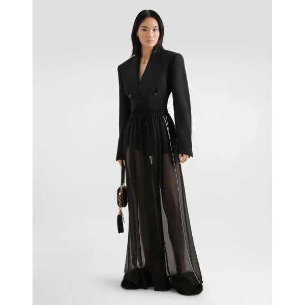 Dolce & Gabbana Double-breasted jacket in wool gabardine, view 2