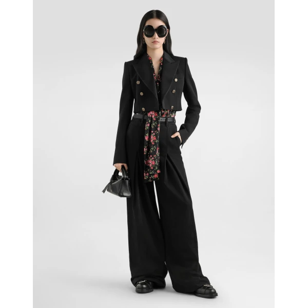 Dolce & Gabbana Double-breasted jacket in wool gabardine, view 2