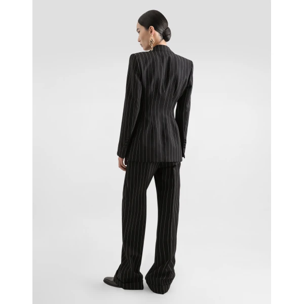 Dolce & Gabbana Double-breasted pinstripe wool jacket, view 3