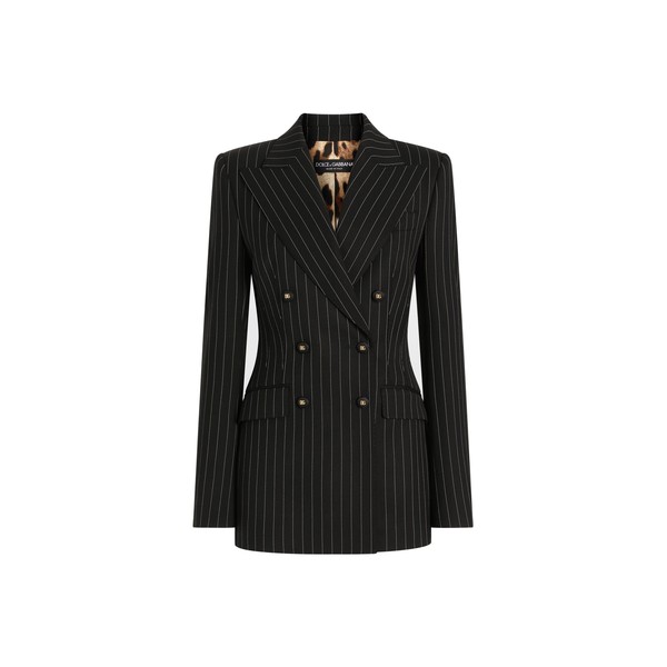 Dolce & Gabbana Double-breasted pinstripe wool jacket