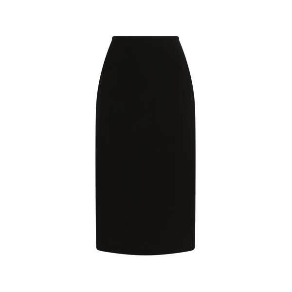Dolce & Gabbana Double wool crêpe skirt