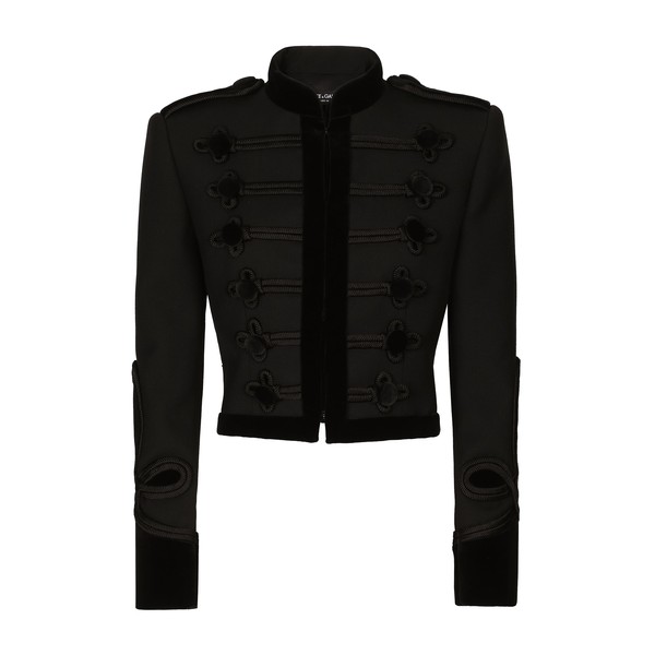 Dolce & Gabbana Double wool gabardine tailcoat with epaulets Coat