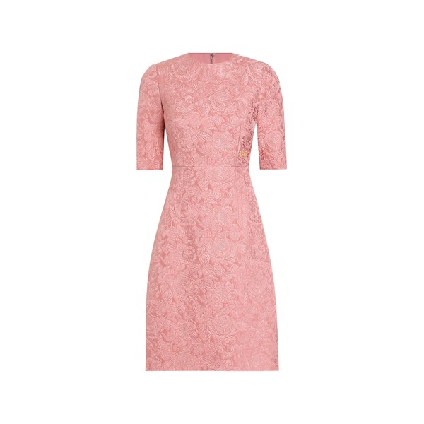 Dolce & Gabbana Fit-and-flare midi dress in floral jacquard