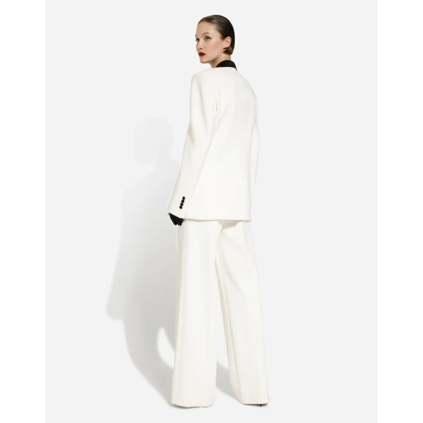 Dolce & Gabbana Flared double crepe pants, view 4