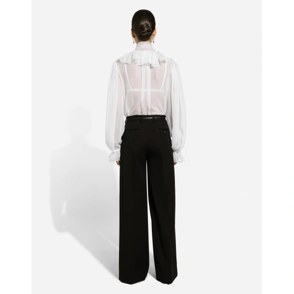 Dolce & Gabbana Flared wool gabardine pants, view 3