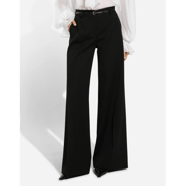 Dolce & Gabbana Flared wool gabardine pants, view 4