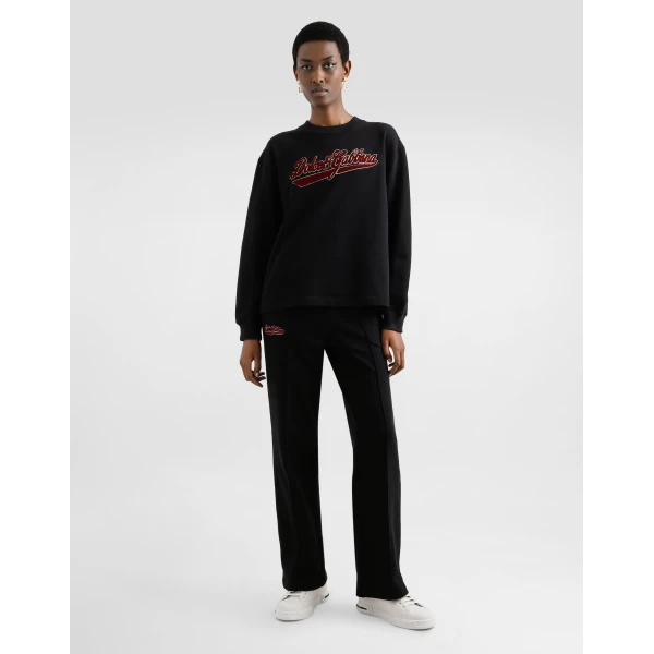 Dolce & Gabbana Fleece jogging pants with patch, view 2