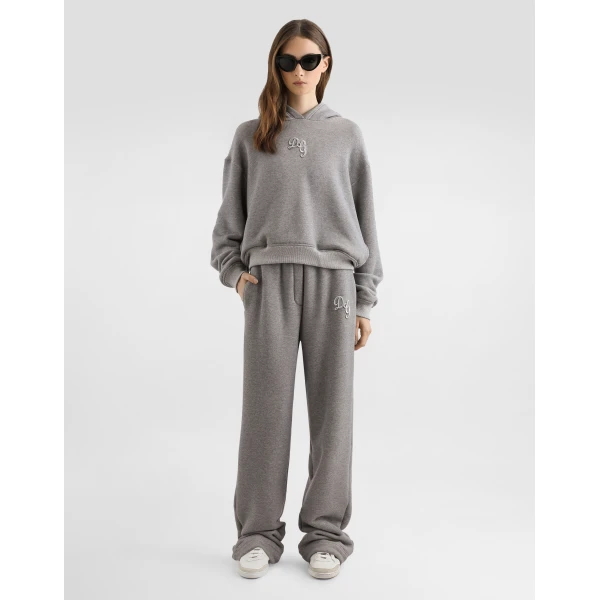Dolce & Gabbana Fleece trousers with patch embroidery, view 2