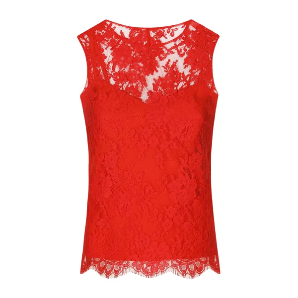 Dolce & Gabbana Floral Chantilly lace top
