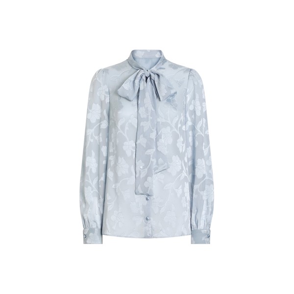 Dolce & Gabbana Floral fil coupé jacquard chiffon shirt