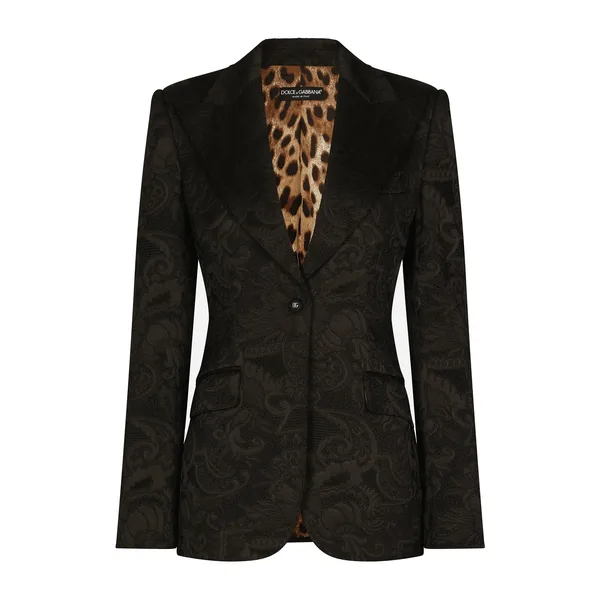 Dolce & Gabbana Floral jacquard Turlington blazer
