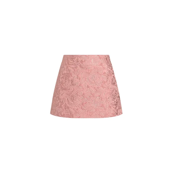 Dolce & Gabbana Floral matelassé jacquard miniskirt Skirt