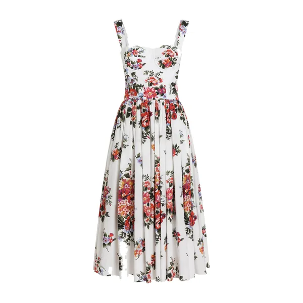 Dolce & Gabbana Flower bouquet-print cotton dress