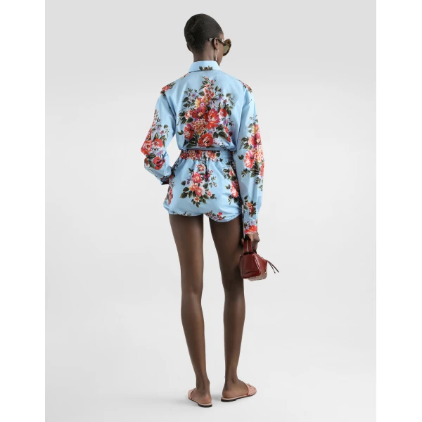Dolce & Gabbana Flower bouquet-print cotton shirt, view 3