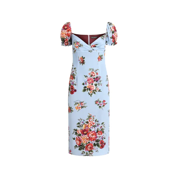 Dolce & Gabbana Flower bouquet-print dress