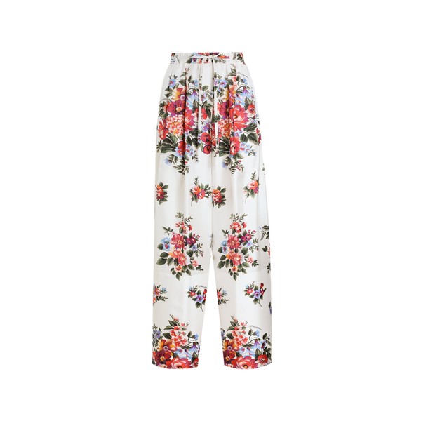 Dolce & Gabbana Flower bouquet-print twill trousers